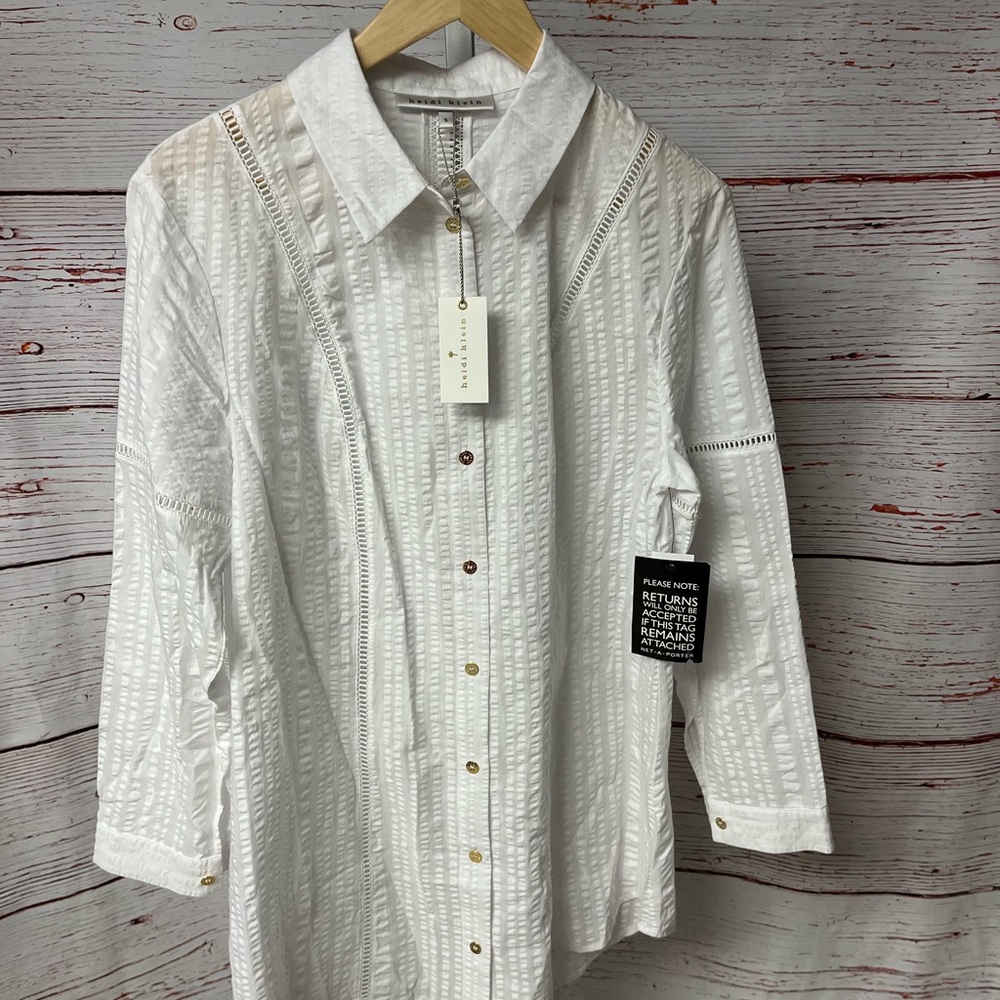 NWT Heidi Klein Button Up Blouse